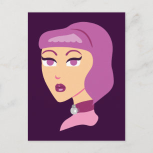 Elegant Spider Lady Briefkaart