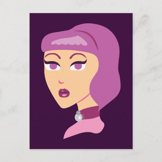 Elegant Spider Lady Briefkaart (Voorkant)