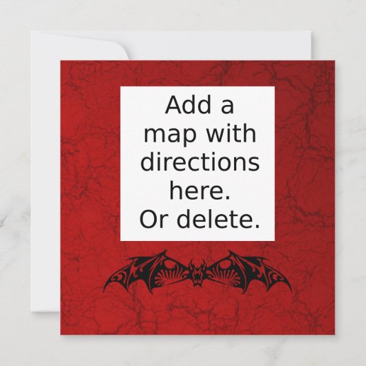 Elegant Spiderweb Halloween Ball Party Invitation Kaart (Achterkant)