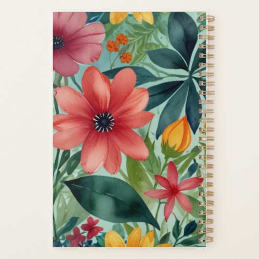 Elegant spiraalplanner ontwerp planner (Achterkant)