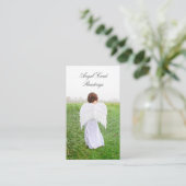Elegant Spiritueel Angel Kaart Reading Visitekaartje (Staand voorkant)