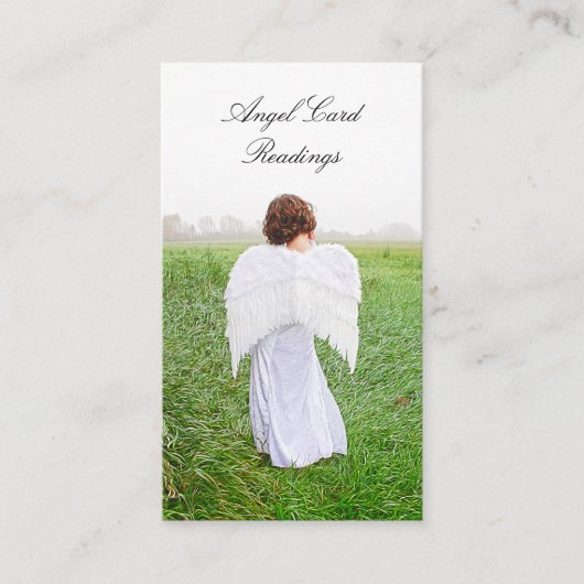 Elegant Spiritueel Angel Kaart Reading Visitekaartje (Voorkant)