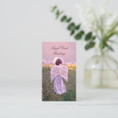 Elegant Spiritueel Ggloed Angel Kaart Reading Visitekaartje (Staand voorkant)