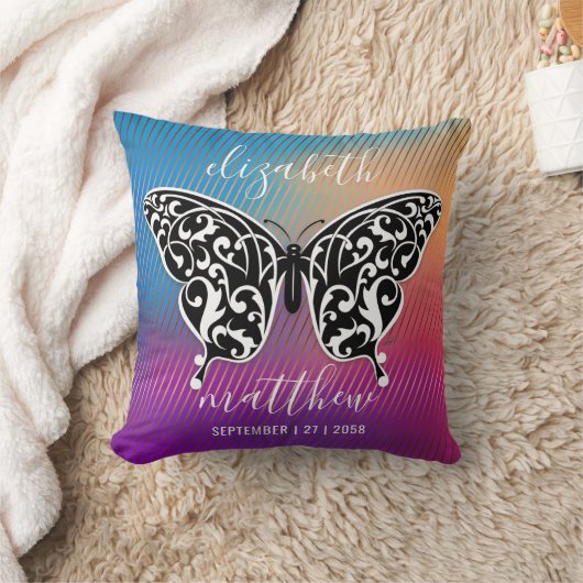 Elegant Splendor Life Butterfly Pillow Design Kussen (Deken)