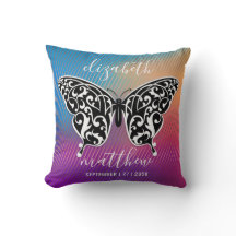 Elegant Splendor Life Butterfly Pillow Design