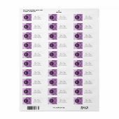 Elegant Split Damask Patroon met Monogram Etiket (Full Sheet)