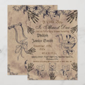  Elegant Spooky, Halloween Baby shower Invi Kaart (Voorkant / Achterkant)