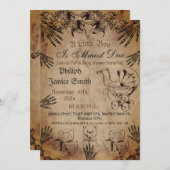 Elegant Spooky, Halloween Baby shower Invi Kaart (Voorkant / Achterkant)