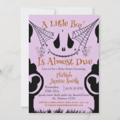 Elegant Spooky, Halloween Baby shower Kaart (Voorkant)