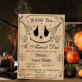  Elegant Spooky, Halloween Baby shower Kaart