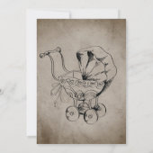  Elegant Spooky, Halloween Baby shower Kaart (Achterkant)