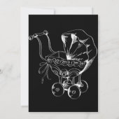  Elegant Spooky, Halloween Baby shower Kaart (Achterkant)