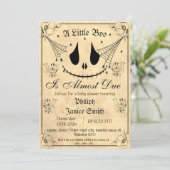  Elegant Spooky, Halloween Baby shower Kaart (Staand voorkant)