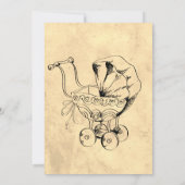  Elegant Spooky, Halloween Baby shower Kaart (Achterkant)