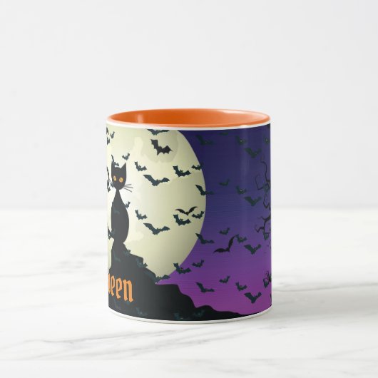 Elegant Spooky Halloween Mok (Midden)