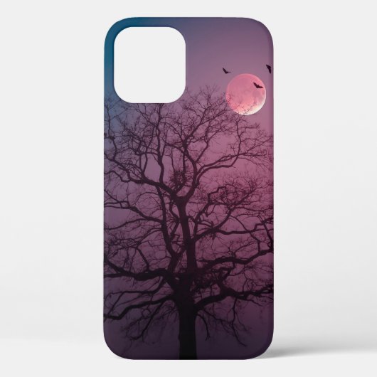Elegant Spooky Halloween Theme Tree Mon Artwork Case-Mate iPhone Case (Achterkant)