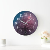 Elegant Spooky Halloween Theme Tree Mon Artwork Grote Klok (Huis)