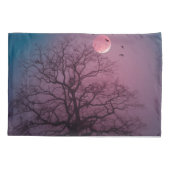 Elegant Spooky Halloween Theme Tree Mon Artwork Kussensloop (Achterkant-Links)