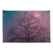 Elegant Spooky Halloween Theme Tree Mon Artwork Kussensloop (Achterkant-Rechts)