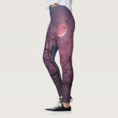 Elegant Spooky Halloween Theme Tree Mon Artwork Leggings (Links)