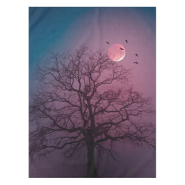 Elegant Spooky Halloween Theme Tree Mon Artwork Tafelkleed