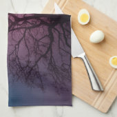 Elegant Spooky Halloween Theme Tree Mon Artwork Theedoek (Quarter Fold)