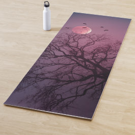 Elegant Spooky Halloween Theme Tree Mon Artwork Yogamat