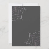 Elegant Spooky Multi Webs Bridal Shower Invitation Kaart (Achterkant)