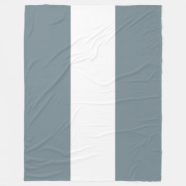 Elegant Sportief Breed Leisteen Blauw Grijs Wit St Fleece Deken