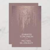 Elegant Sprankelend Dot Patroon in Blush Kaart (Voorkant / Achterkant)