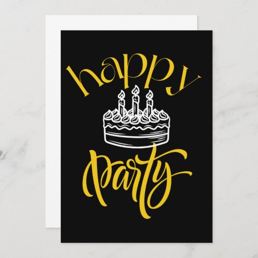 Elegant sprankelend feest bedankkaart (Voorkant / Achterkant)