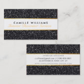 ELEGANT sprankelend glamoureus gouden folie glitte Visitekaartje (Voorkant / Achterkant)