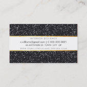 ELEGANT sprankelend glamoureus gouden folie glitte Visitekaartje (Achterkant)