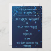 Elegant sprankelontwerp voor thema-uitnodiging kaart (Voorkant)