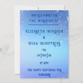 Elegant sprankelontwerp voor thema-uitnodiging kaart (Voorkant)