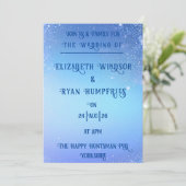 Elegant sprankelontwerp voor thema-uitnodiging kaart (Staand voorkant)