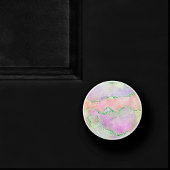 Elegant Spring Agate | Faux Green Glitter voor afs Keramische Knop