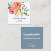 Elegant Spring bloom Boutique Discount Coupon (Voorkant / Achterkant)