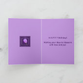 Elegant Spring Blossom Happy Birthday  Kaart (Binnen)