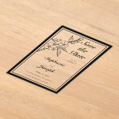 Elegant Spring Blossoms Wedding Save the Date Acryl Uitnodigingen (Laagn)