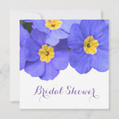 Elegant spring blue tuinbloemen vrijgezellenfeest kaart (Achterkant)