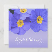 Elegant spring blue tuinbloemen vrijgezellenfeest kaart (Achterkant)