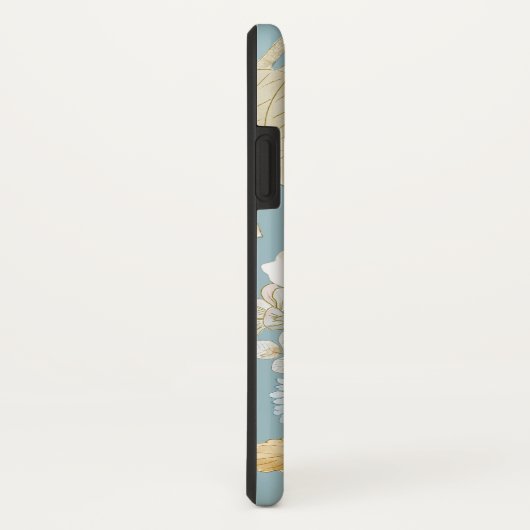 Elegant Spring Blue & White Flower Pattern Case-Mate iPhone Case (Achterkant/rechts)