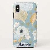 Elegant Spring Blue & White Flower Pattern Case-Mate iPhone Case (Achterkant)