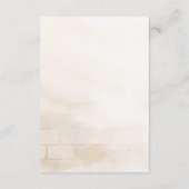 Elegant Spring Botanical Wedding Menu Card (Achterkant)