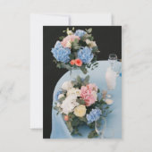 Elegant Spring Daffodil Place Setting Formal  Kaart (Achterkant)