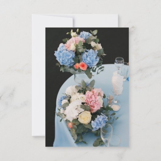 Elegant Spring Daffodil Place Setting Formal  Kaart (Achterkant)