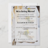 Elegant Spring Daffodil Place Setting Formal Weddi Kaart (Voorkant)