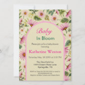 Elegant Spring Floral Baby shower Uitnodiging (Voorkant)