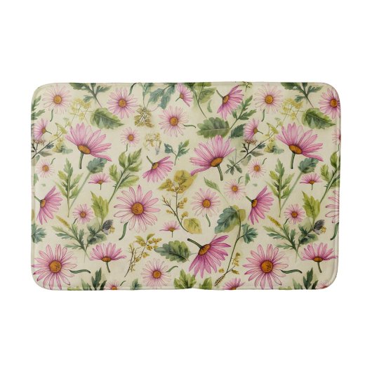 Elegant Spring Floral Badmat (Voorkant)